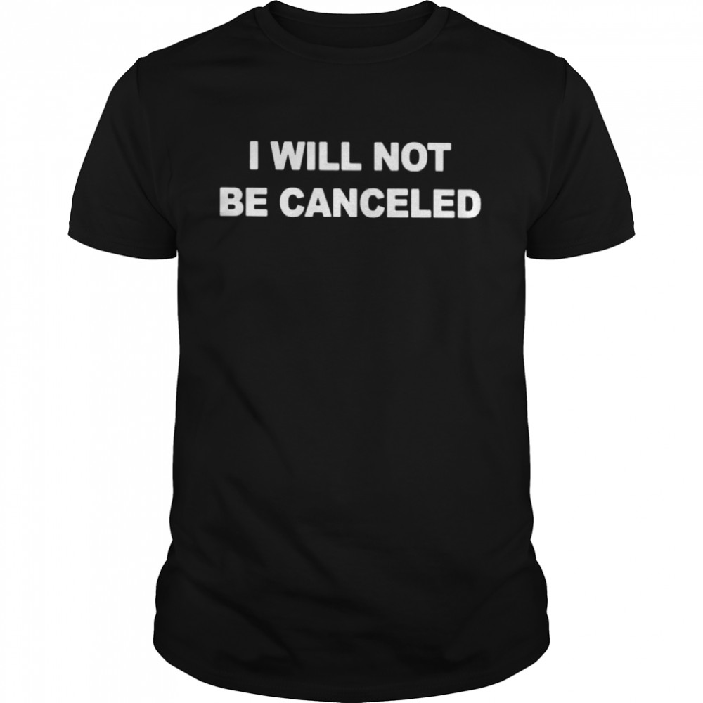 Parler I will not be canceled shirt