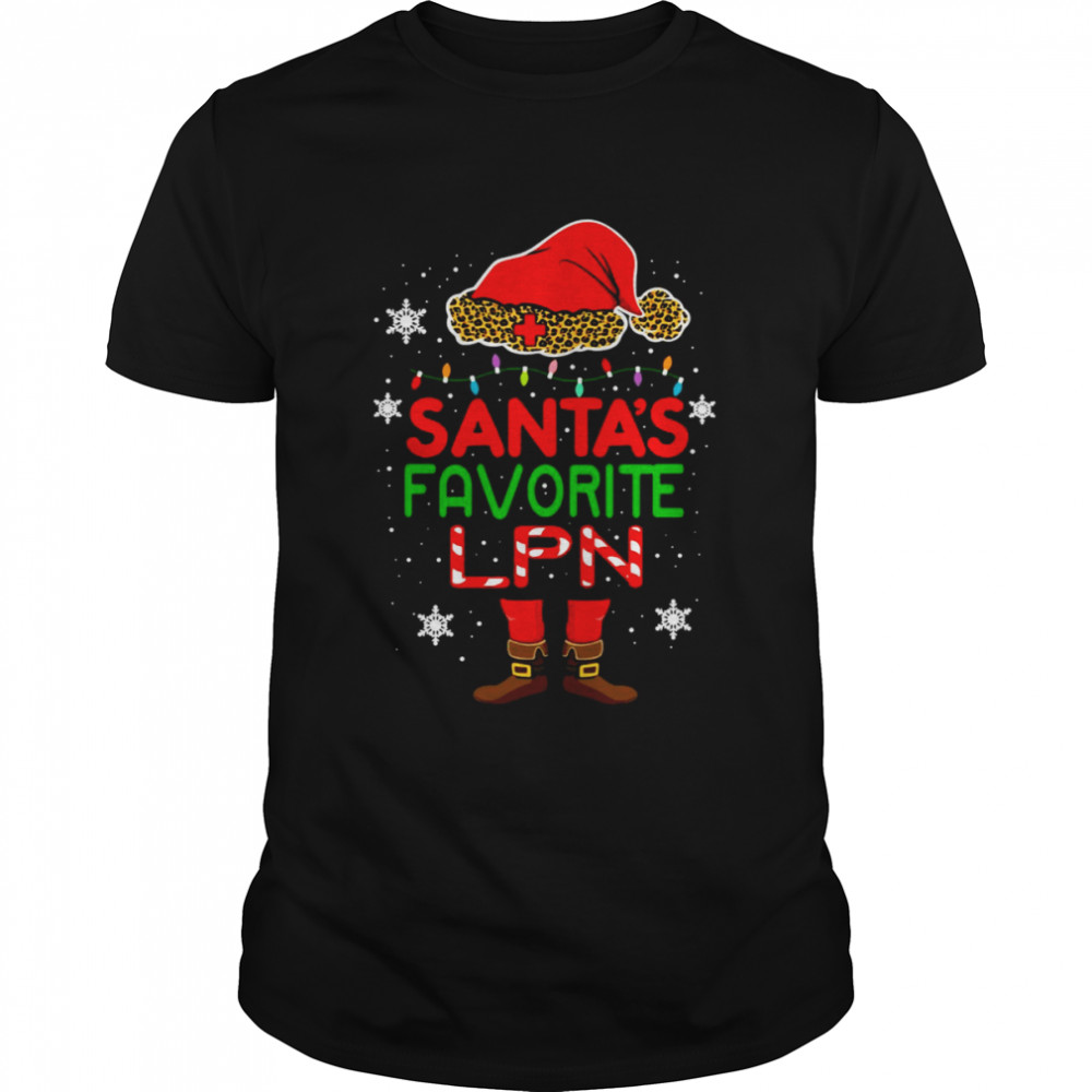 Santa’s Favorite LPN Christmas Sweater T-shirt