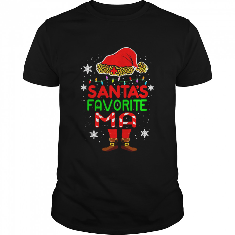 Santa’s Favorite MA Christmas Sweater T-shirt