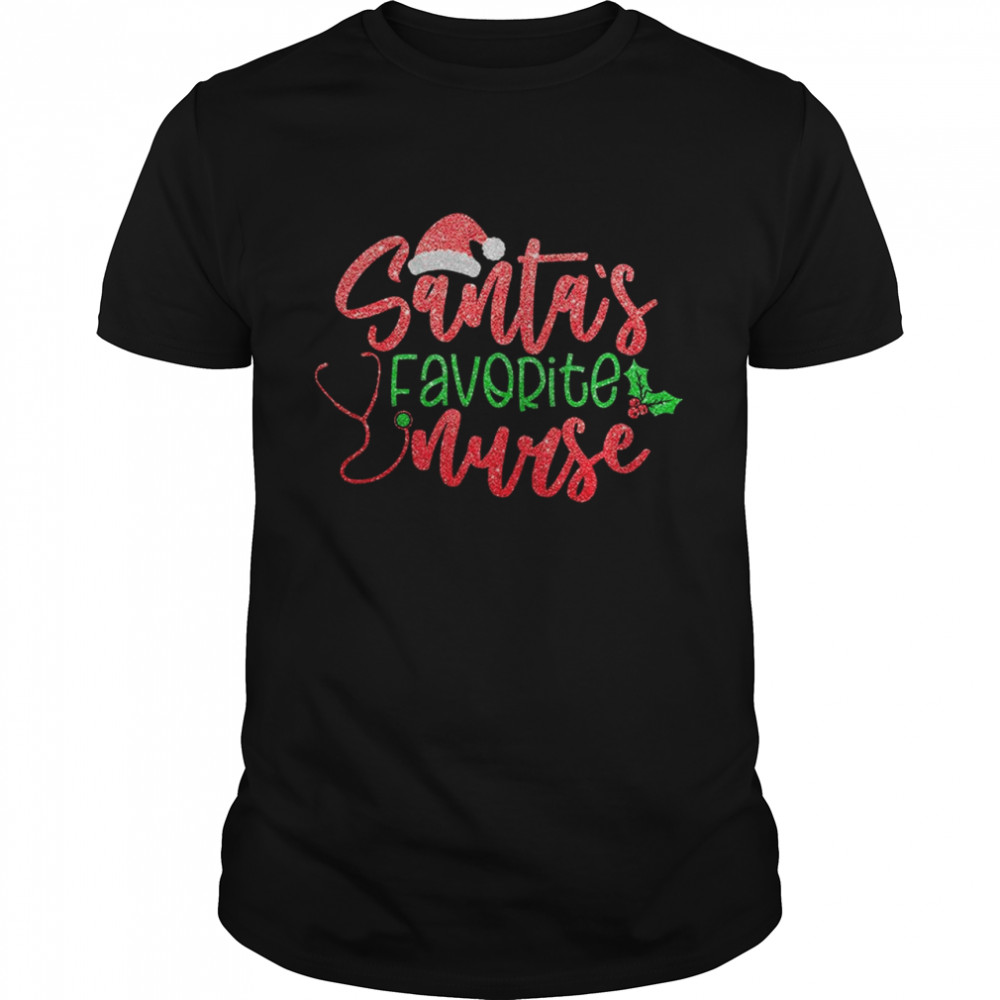 Santa’s favorite nurse shirt Santa’s favorite cna shirt Santa’s favorite emt shirt Classic Men's T-shirt