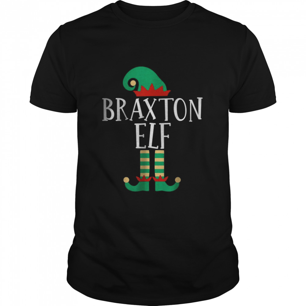 The Braxton Elf Funny Family Matching Christmas Pajamas T-Shirt