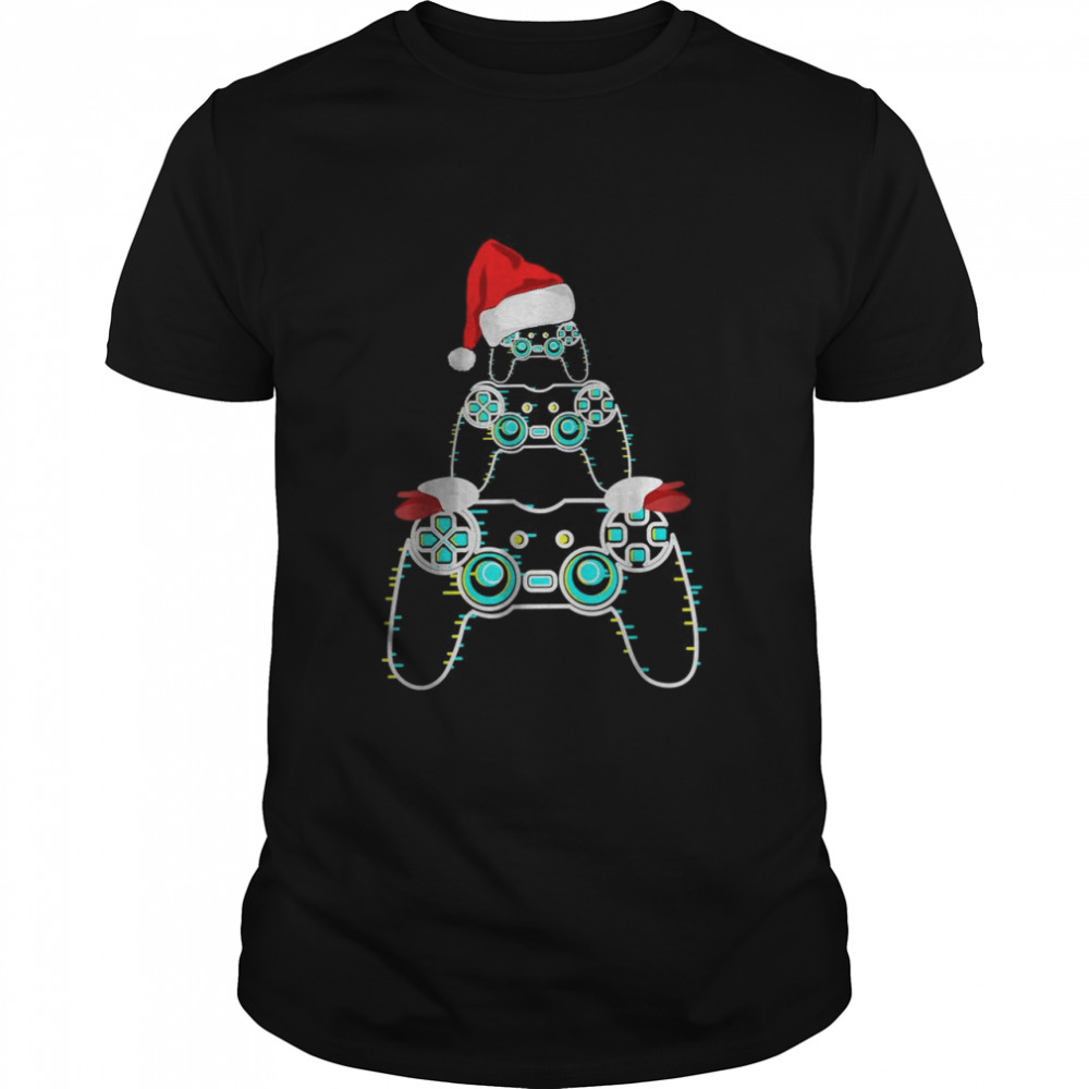 This Is My Christmas Pajama Santa Hat Gamer Video Lovers shirt