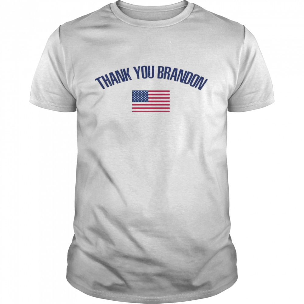 Top american flag thank you Brandon shirt