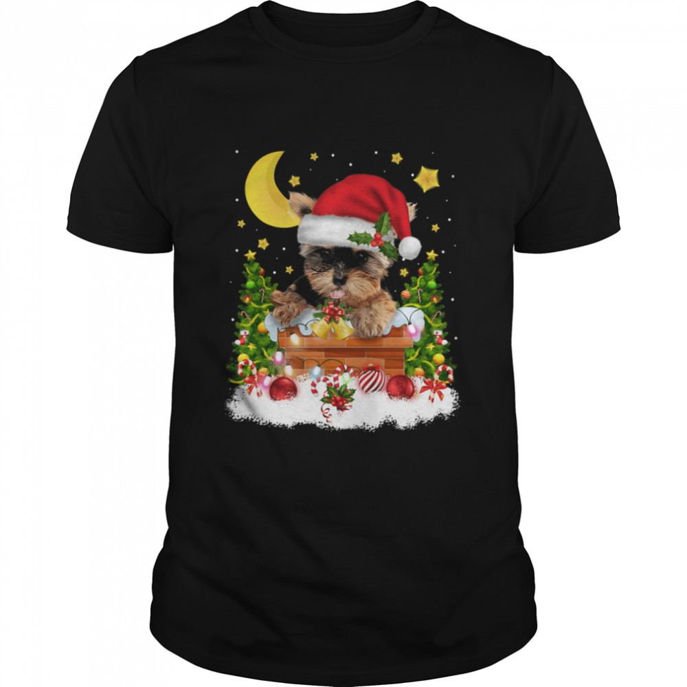 Yorkshire Terrier In The Chimney Christmas shirt