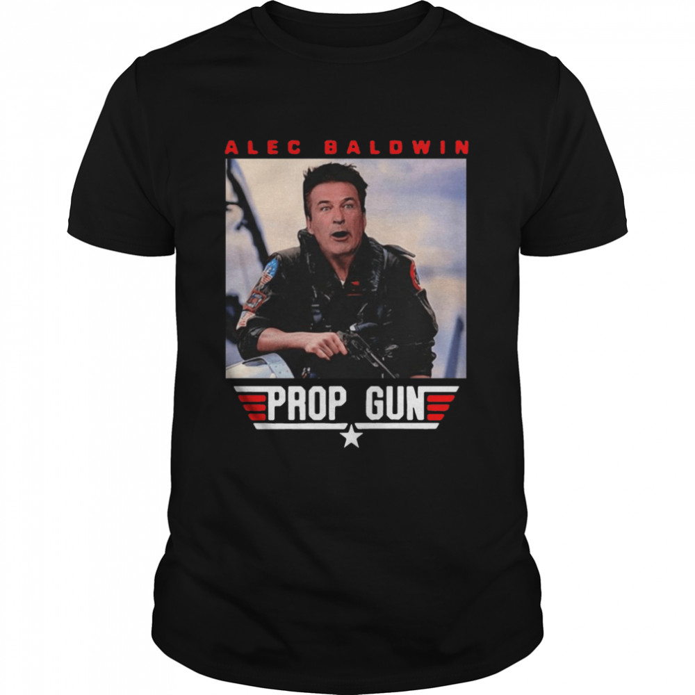 Alec Baldwin Top Gun Prop Gun T-shirt