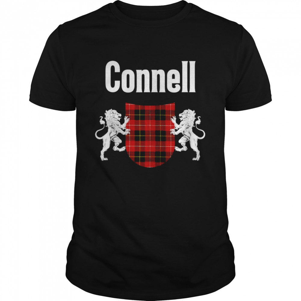 Connell Clan Scottish Name Coat Of Arms Tartan Shirt