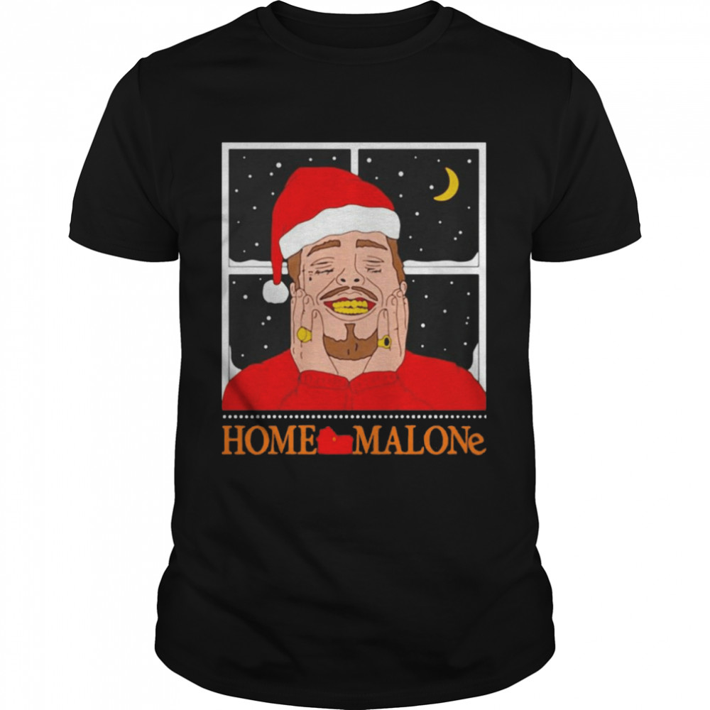 Home Malone Santa Hat Christmas Sweater T-shirt