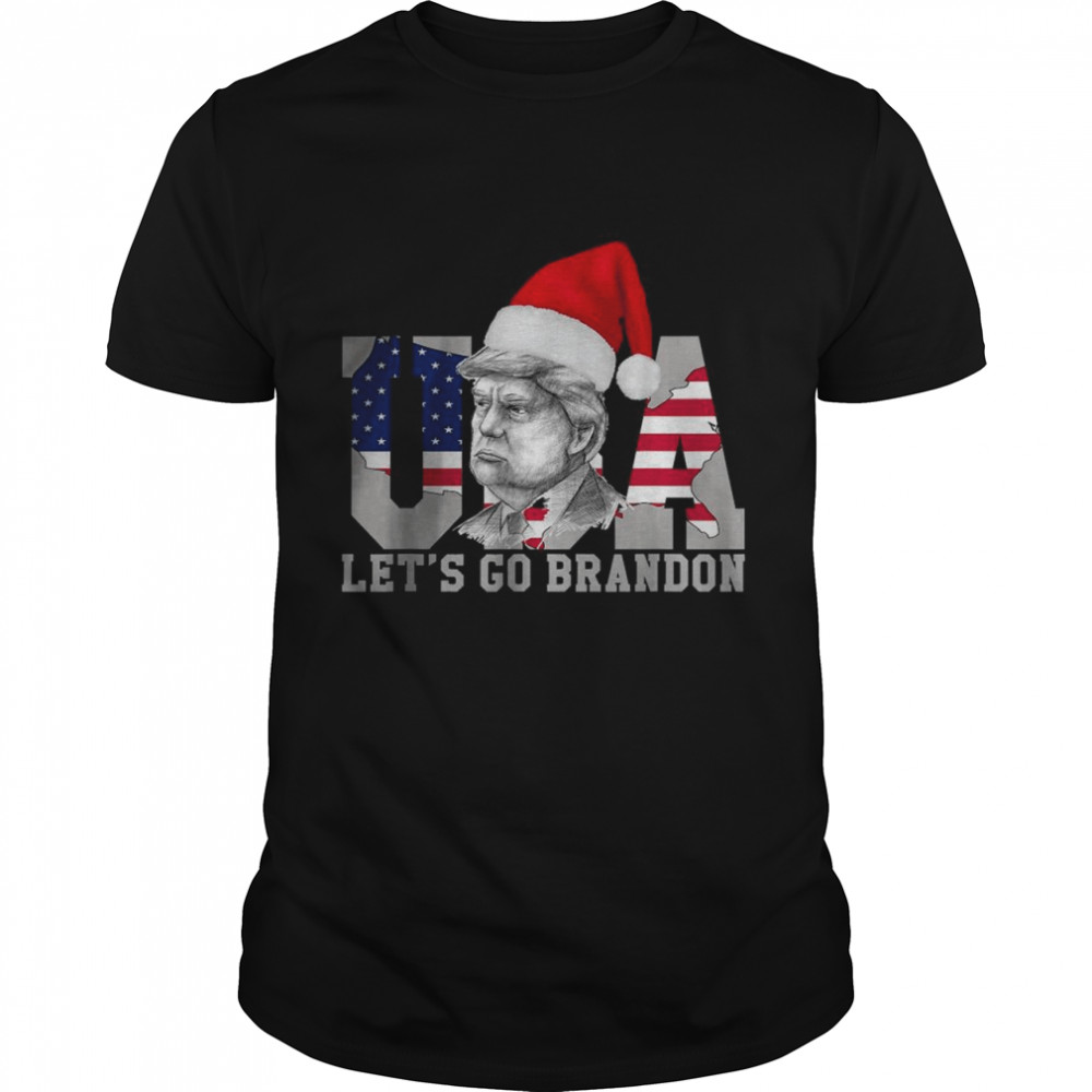 Lets Go Xmas Brandon Trump USA T-Shirt