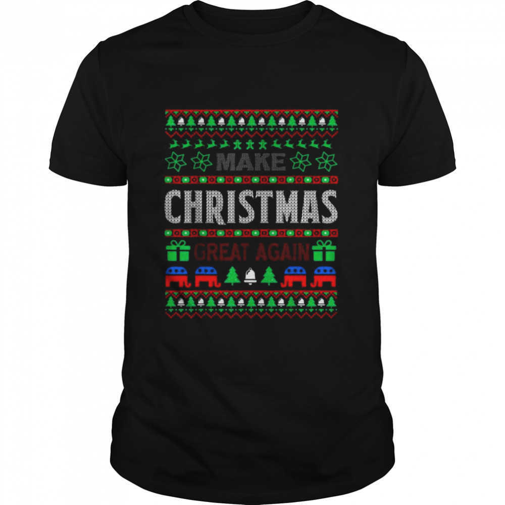 Make Christmas Great Again Trump Ugly Christmas shirt