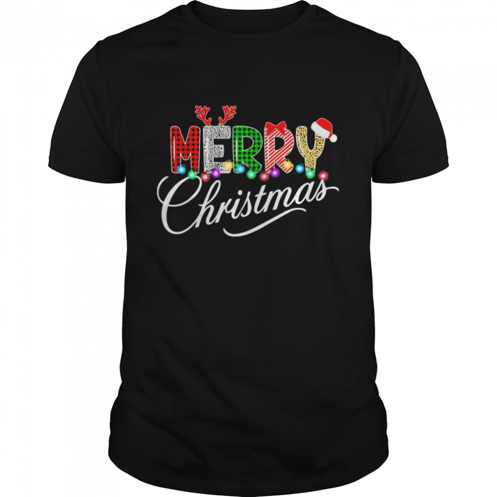 Merry Christmas Leopard Buffalo Red Shirt