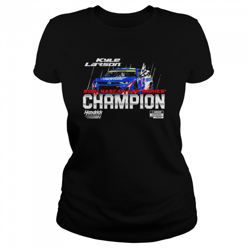 Official kyle larson hendrick motorsports team collection youth 2021 nascar cup series champion vintage car t-shirt Classic Women's T-shirt