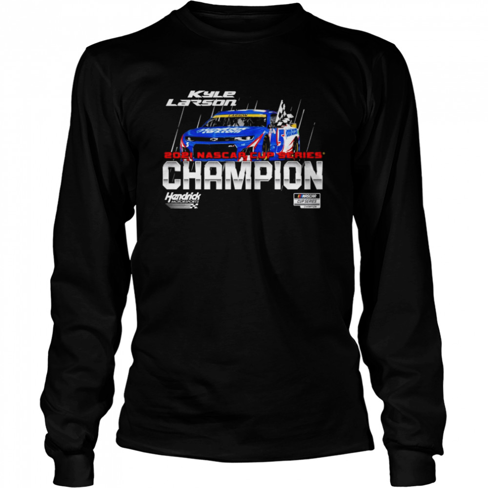 Official kyle larson hendrick motorsports team collection youth 2021 nascar cup series champion vintage car t-shirt Long Sleeved T-shirt