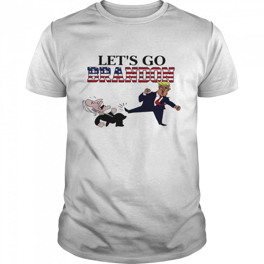 Trump kick Biden let’s go Brandon shirt