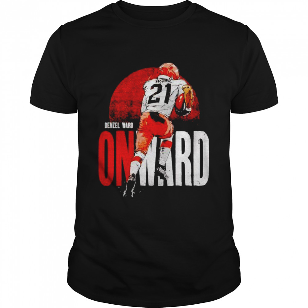 Awesome cleveland Football Denzel Ward onward shirt