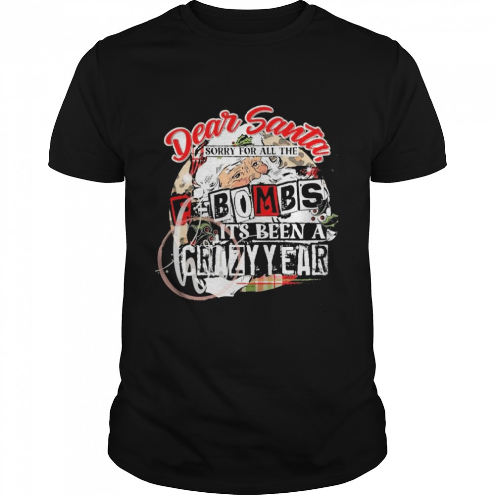 Dear Santa sorry for all the f-bombs it’s been a crazy year Christmas shirt