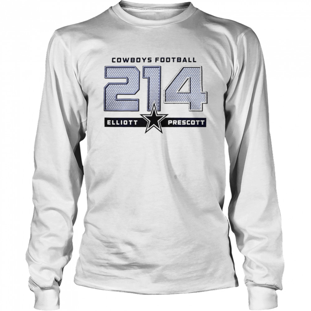 Nice dallas Cowboys Ezekiel Elliott & Dak Prescott 214 shirt Long Sleeved T-shirt