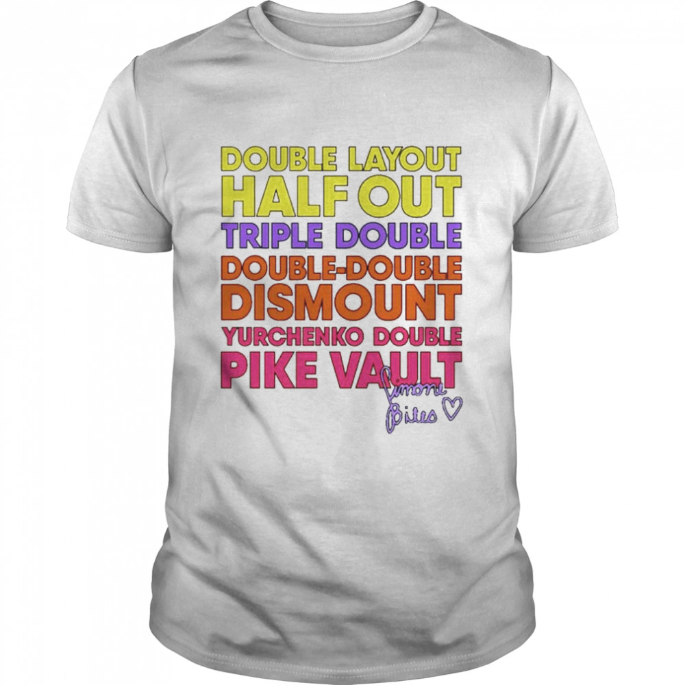 Original double layout half out triple double shirt