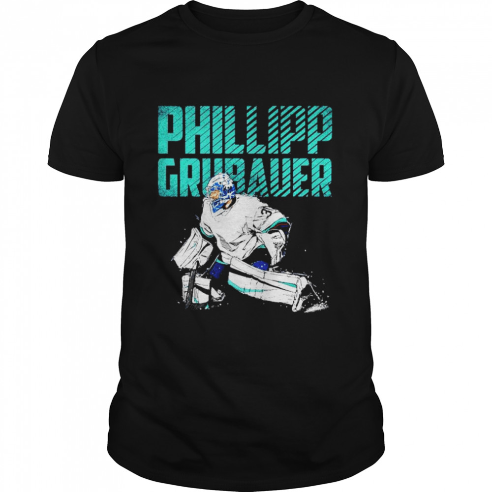 Phillipp Grubauer Bold Seattle Kraken shirt