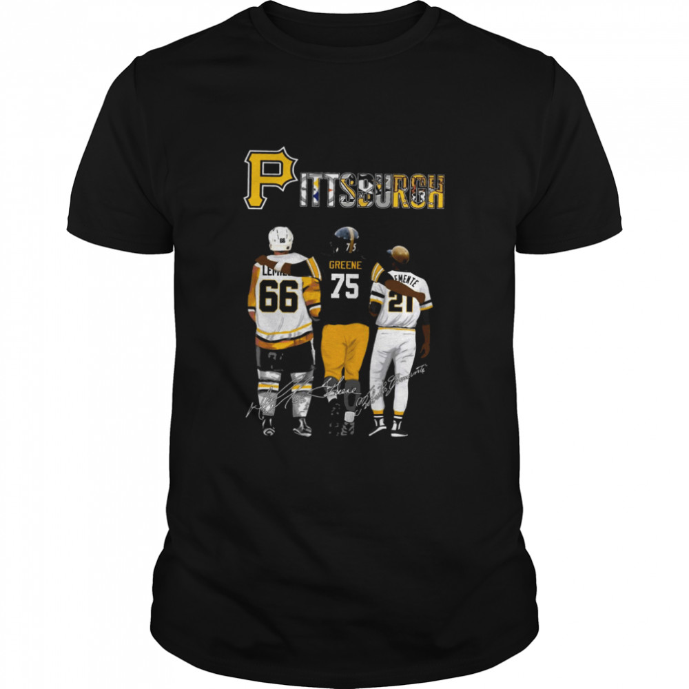 Pittsburgh lemied 66 greene clemente 21 shirt