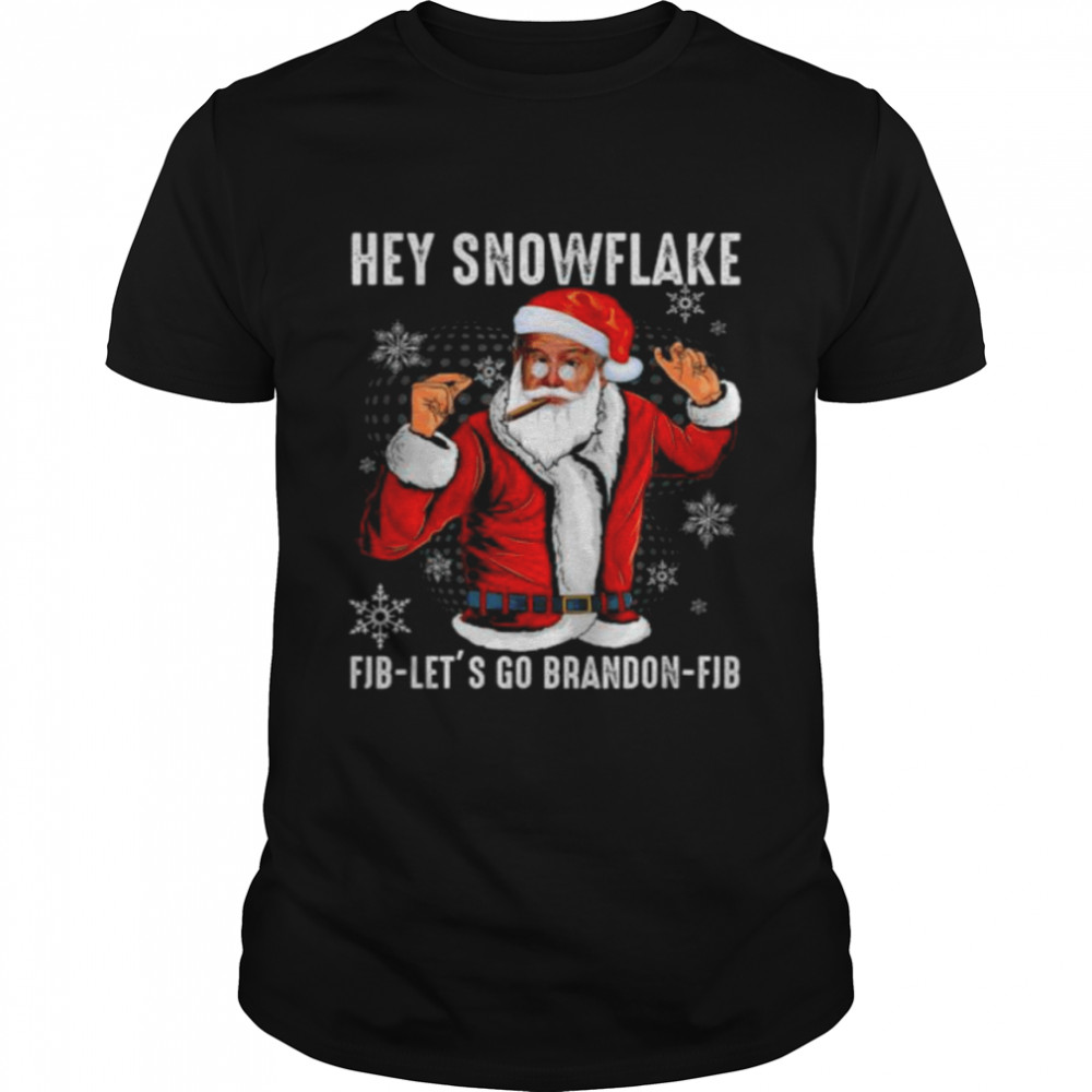 Santa Joe Biden hey snowflake let’s go brandon patriot patriotic Christmas shirt