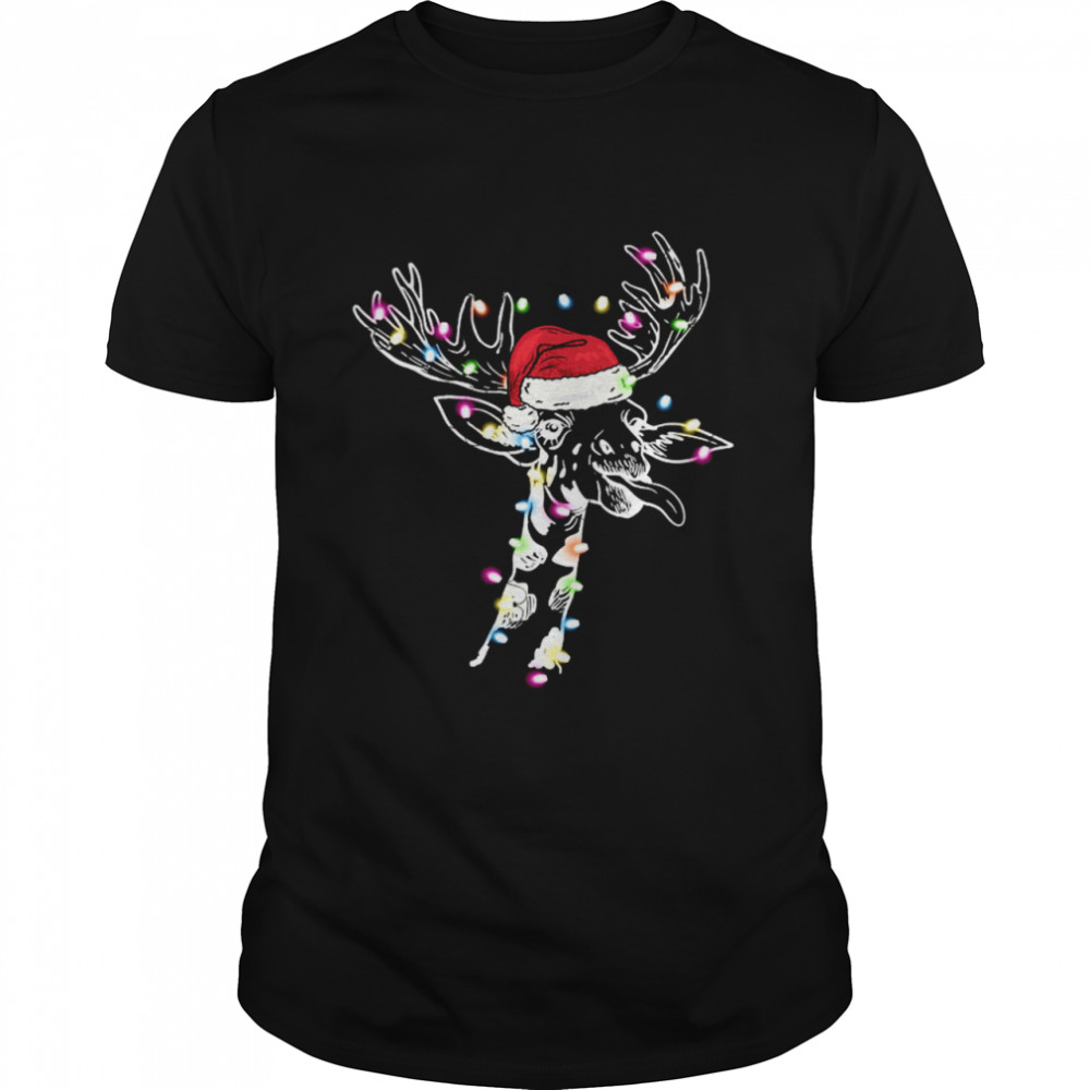 Giraffe Santa Merry Christmas Shirt