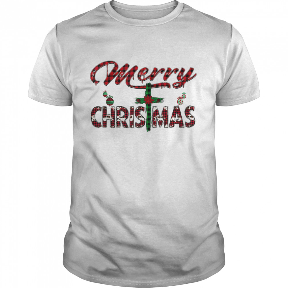 Merry Xmas Cross Christmas Christmas Cross Shirt