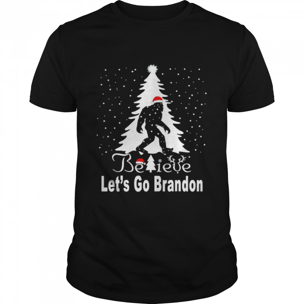 Original bigfoot believe let’s go Brandon Christmas sweater