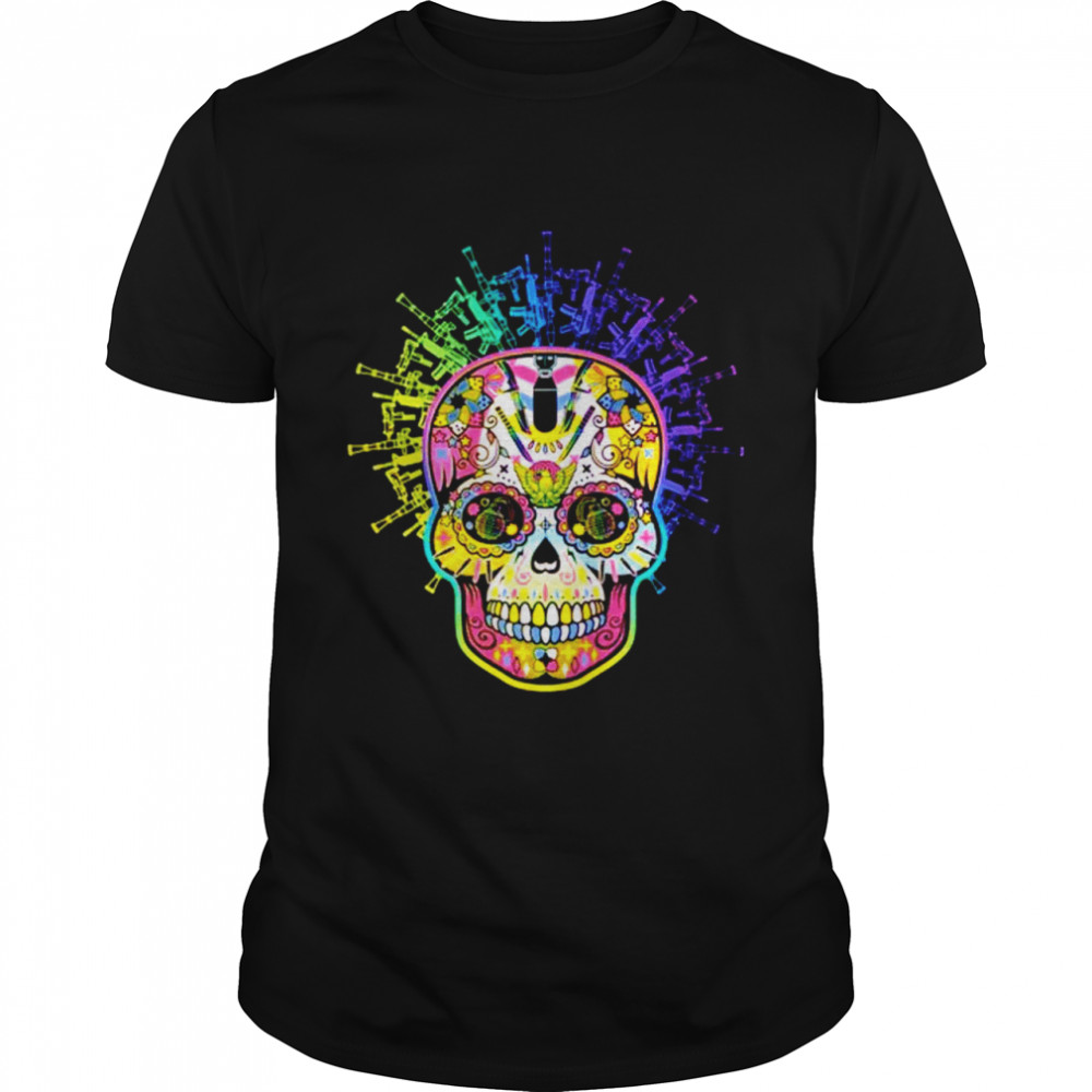 Sugar skull of weapons shirt