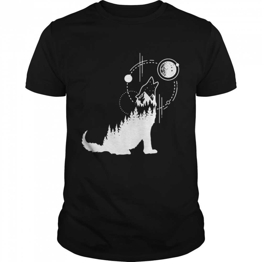 Wolf Adventure Awaits Shirt Hiking T-shirt