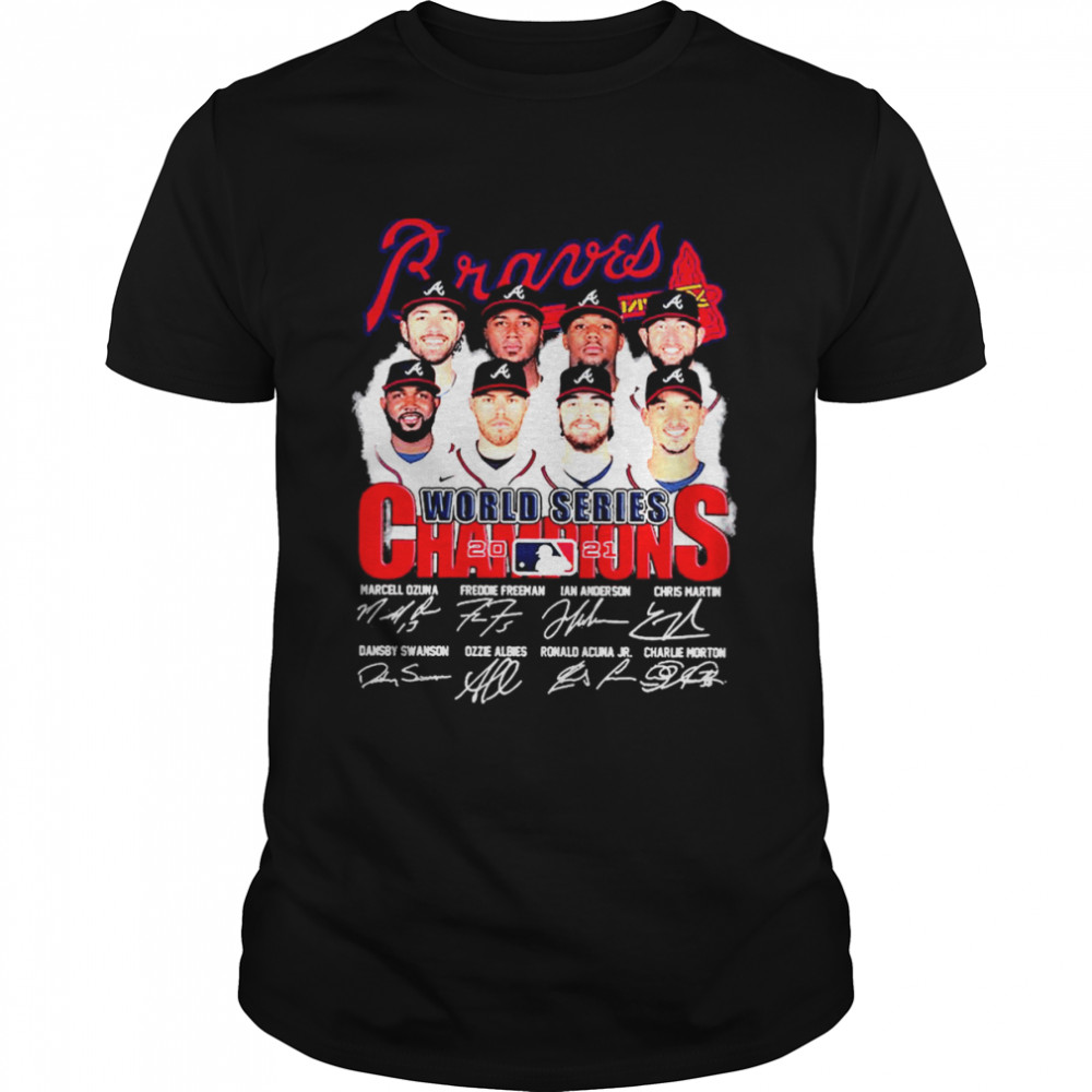 Atlanta Braves World Series Champions 2021 Marcell Ozuna Freddie Freeman Signatures Shirt