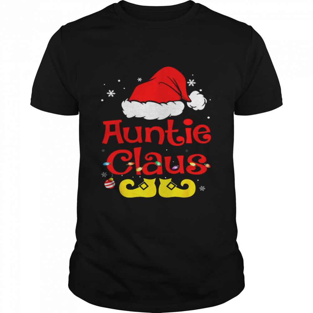 Auntie Claus Christmas Pajama Family Matching Xmas shirt
