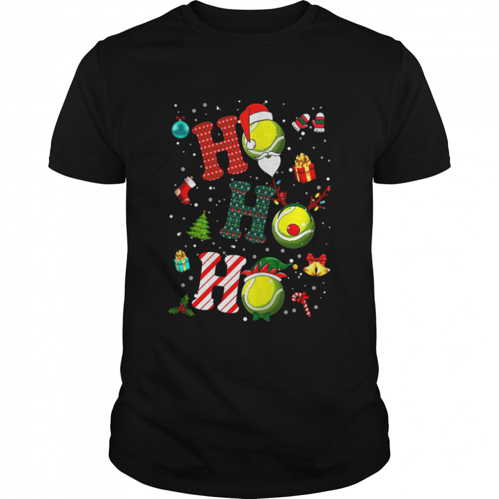 Baseball Ho Ho Ho Merry Christmas Shirt