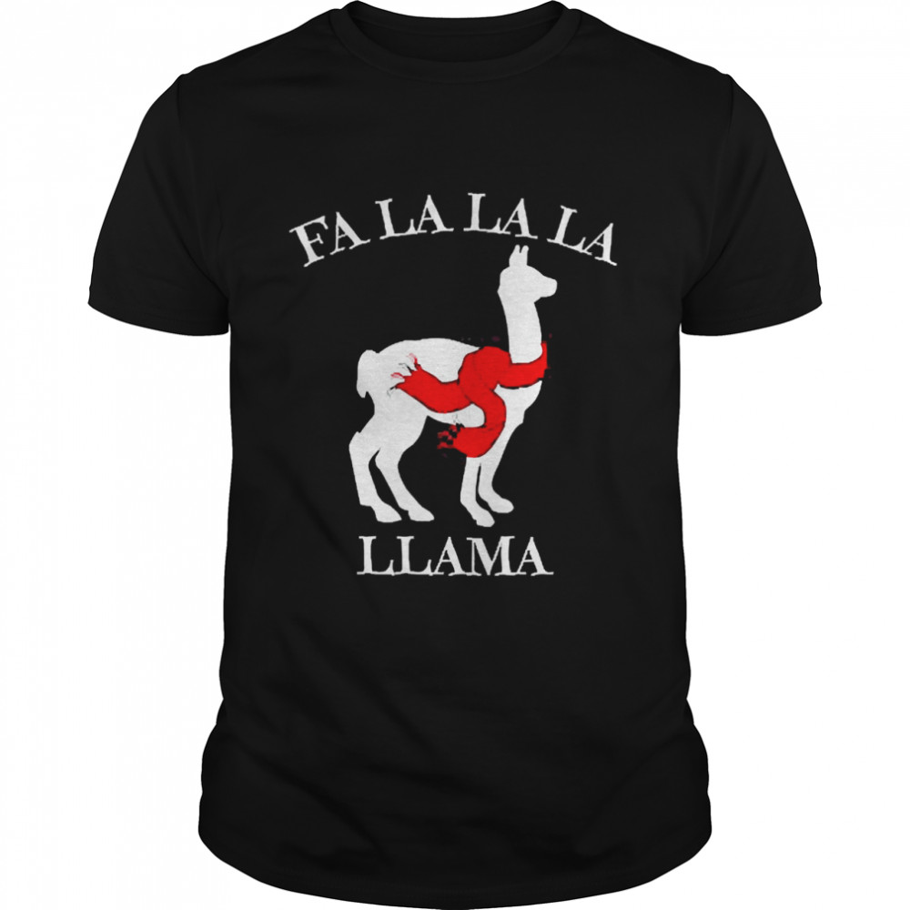 Christmas Llama Santa Sweat T-shirt