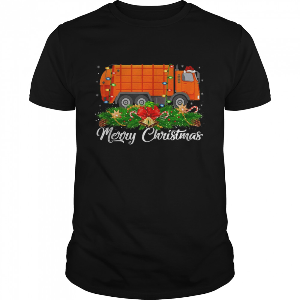 Garbage Truck Matching Santa Garbage Truck Christmas Shirt