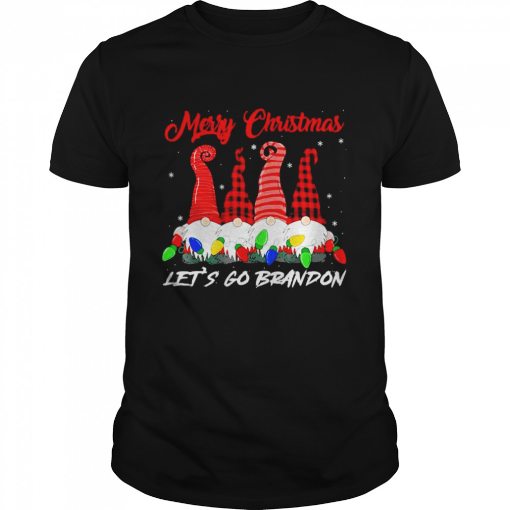 Gnomies Merry Christmas Let’s Go Brandon Christmas shirt