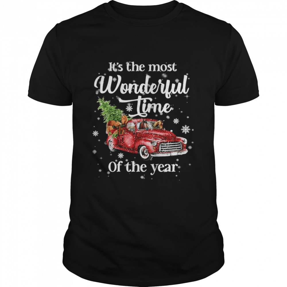 Horse It’s The Most Wonderful Time Of The Year Christmas Sweat T-shirt