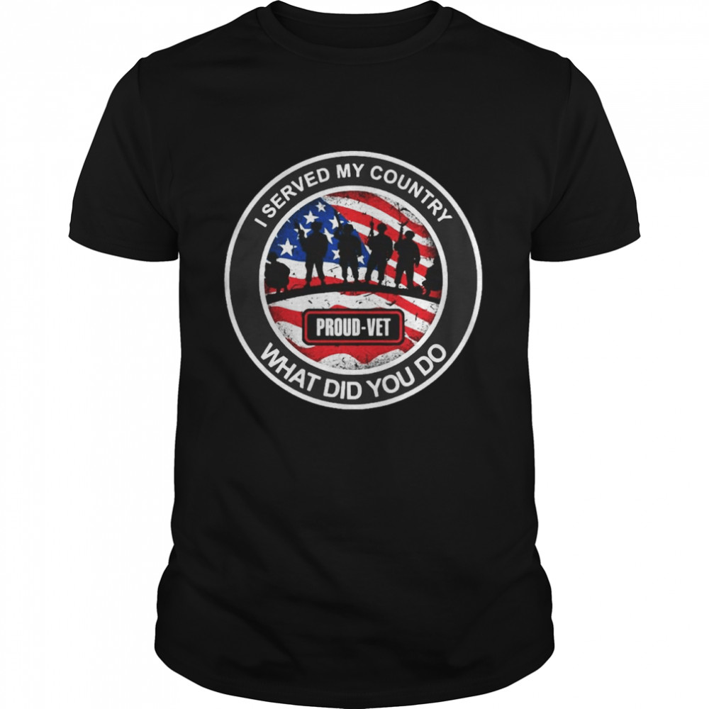 I Shaved My Countrywhat Did You Do Proud-vet USA Flag T-shirt