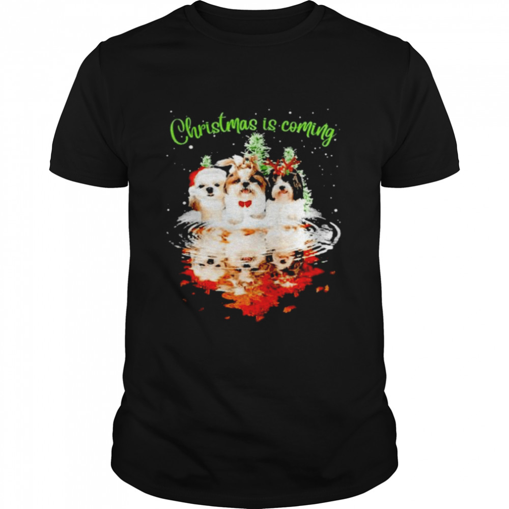 Shih Tzu Christmas Is Coming shirt