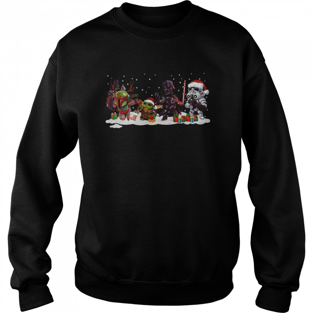 Star Wars And Mandalorian Christmas shirt Unisex Sweatshirt