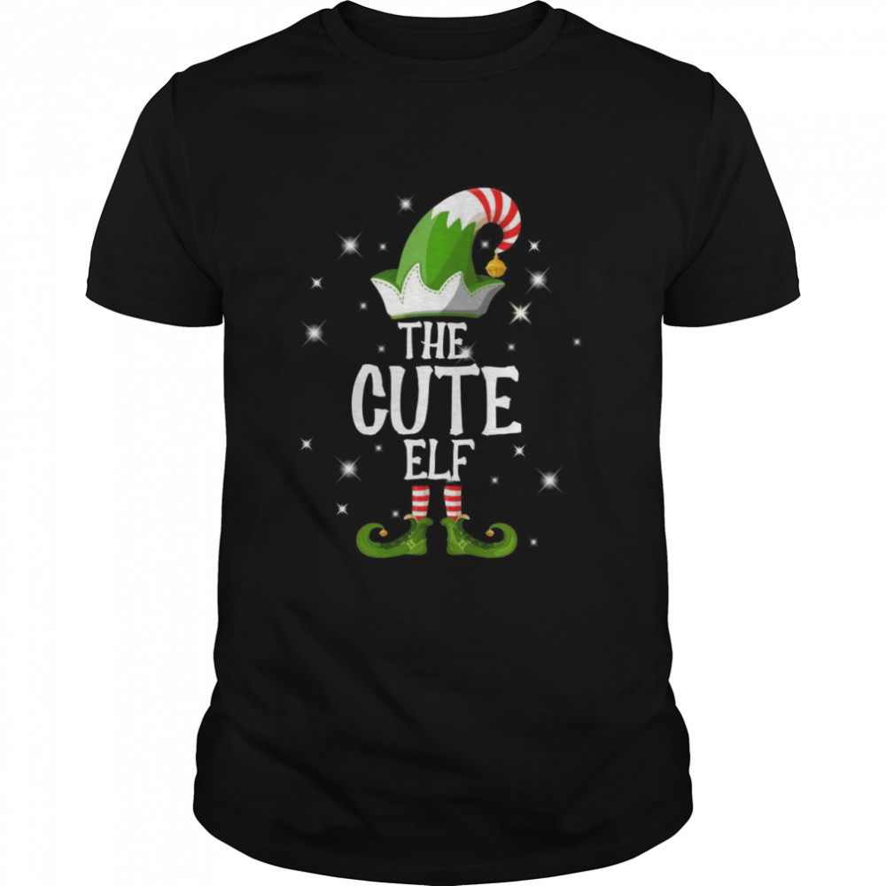 The Cute Elf Family Matching Group Christmas Shirt