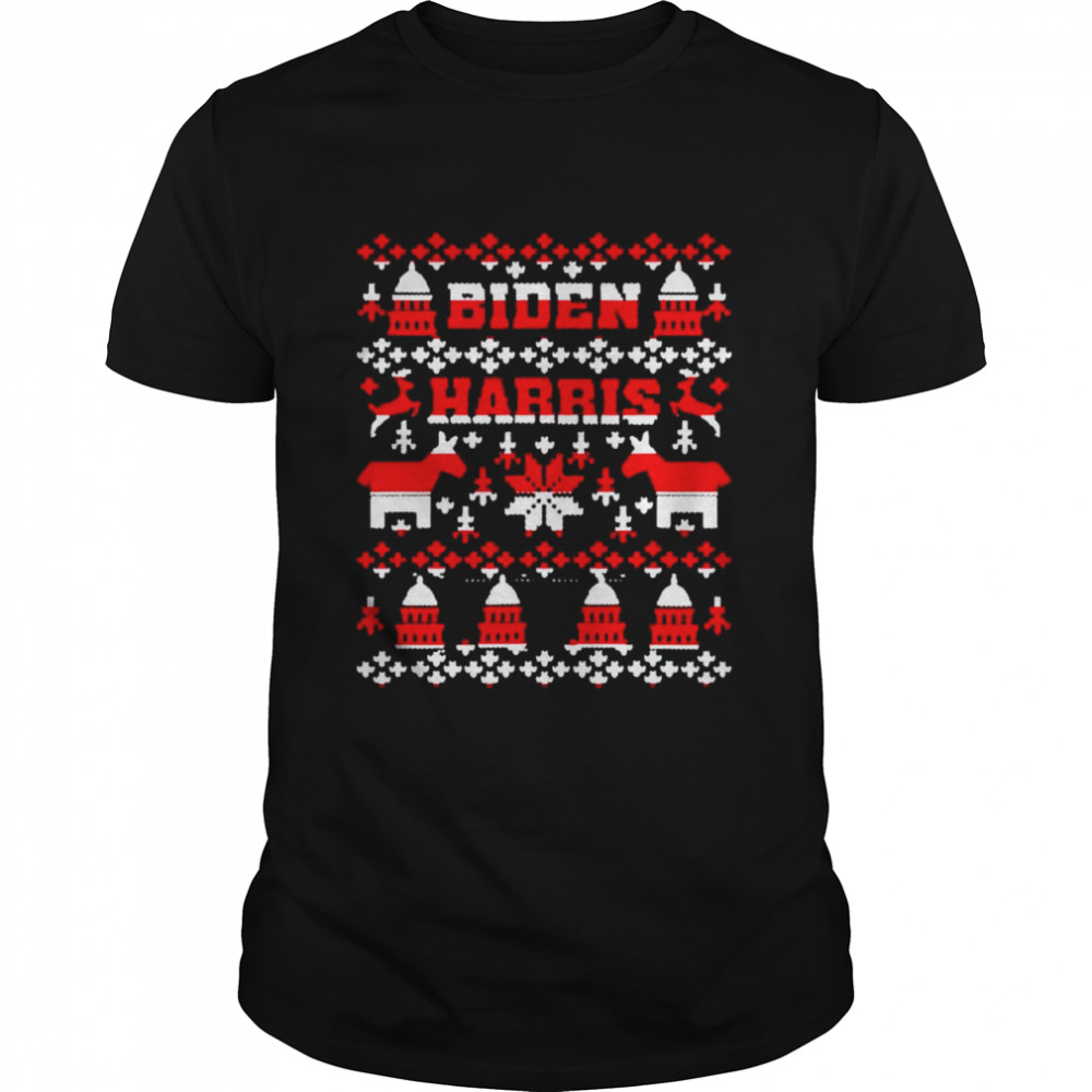 biden Harris Democrat ugly Christmas shirt