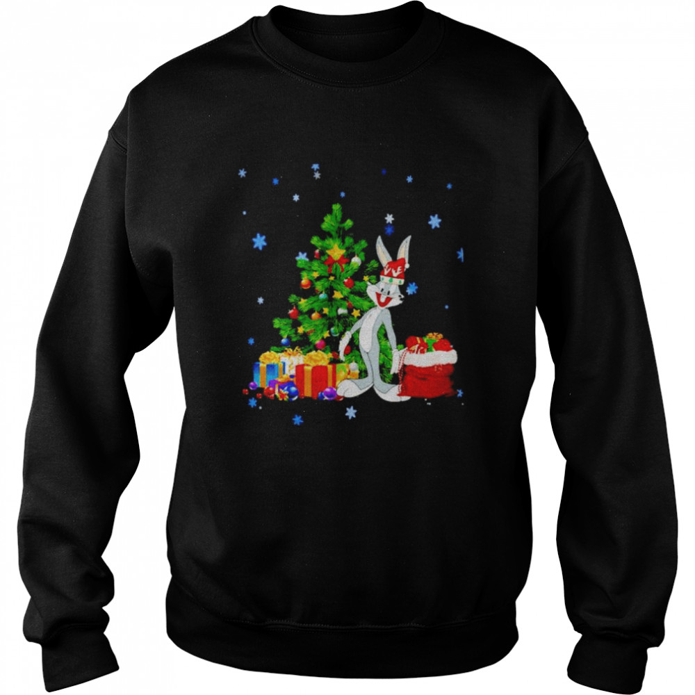 bugs Bunny with Christmas tree shirt Unisex Sweatshirt