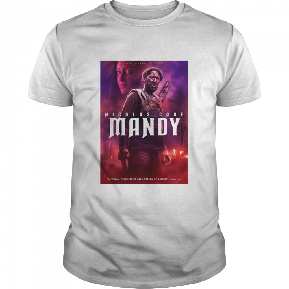 Nicolas Cage Mandy Movies Poster T-shirt