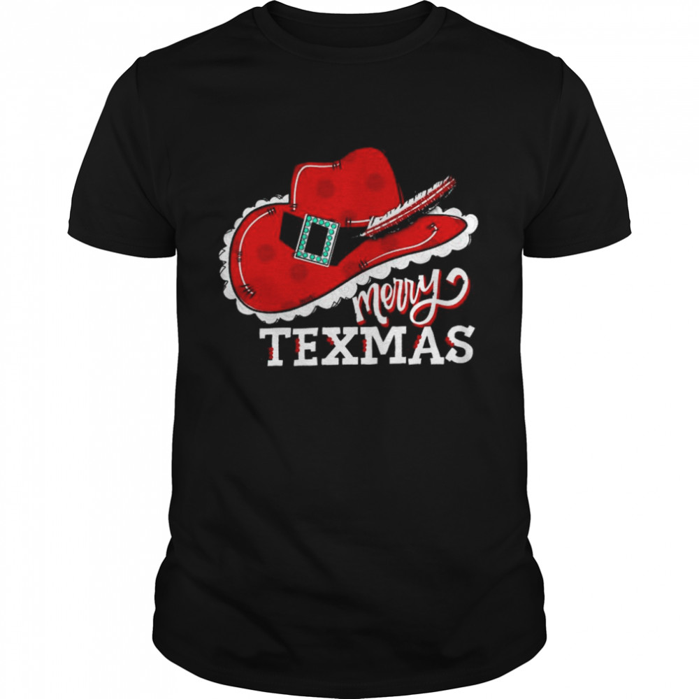 Tex Hat Merry Texmas Christmas Shirt