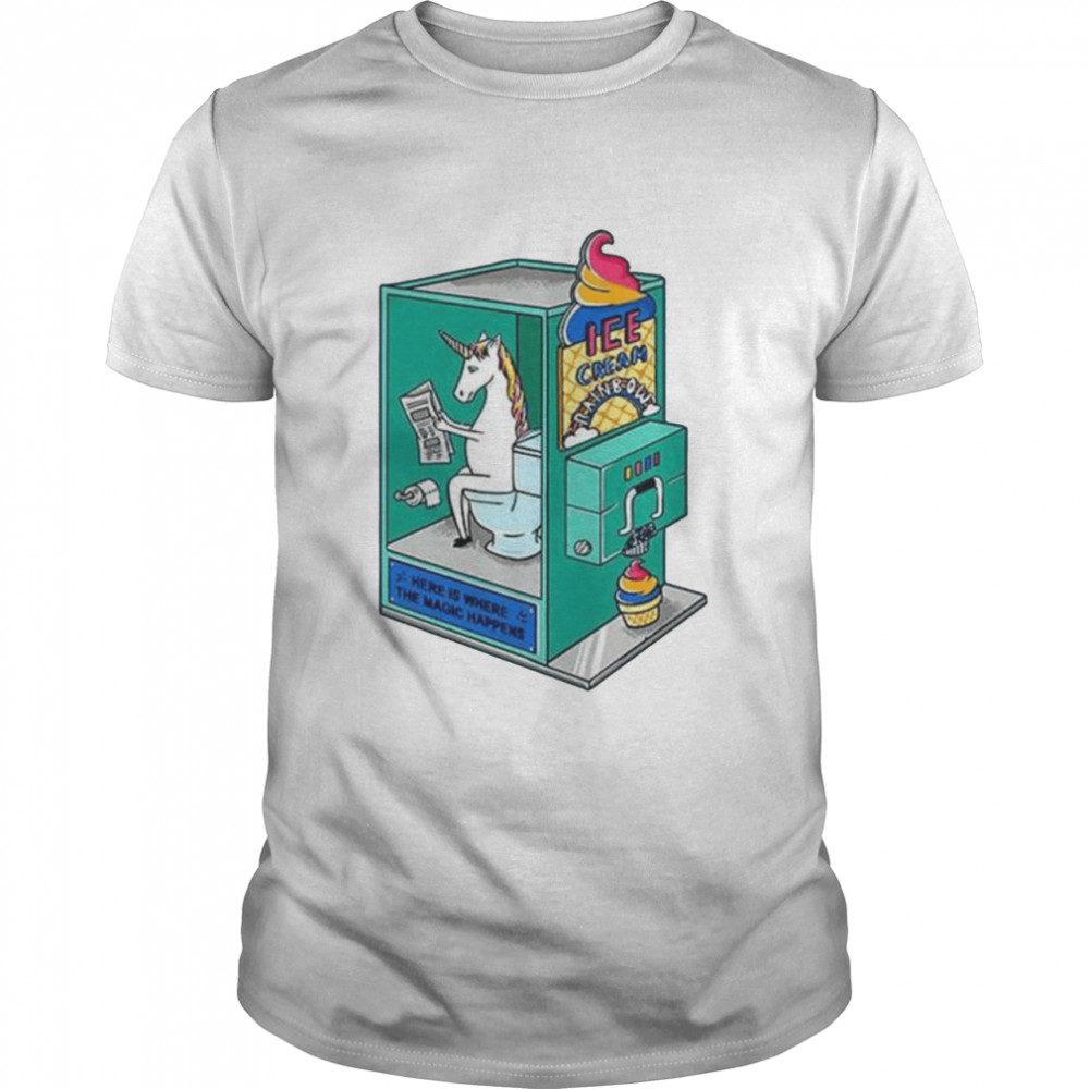 Unicorn Ice Cream Toilet Shirt