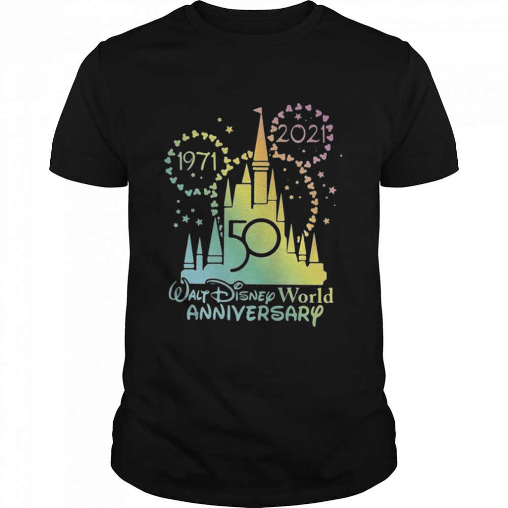 50 years 1971-2021 walt Disney world anniversary shirt