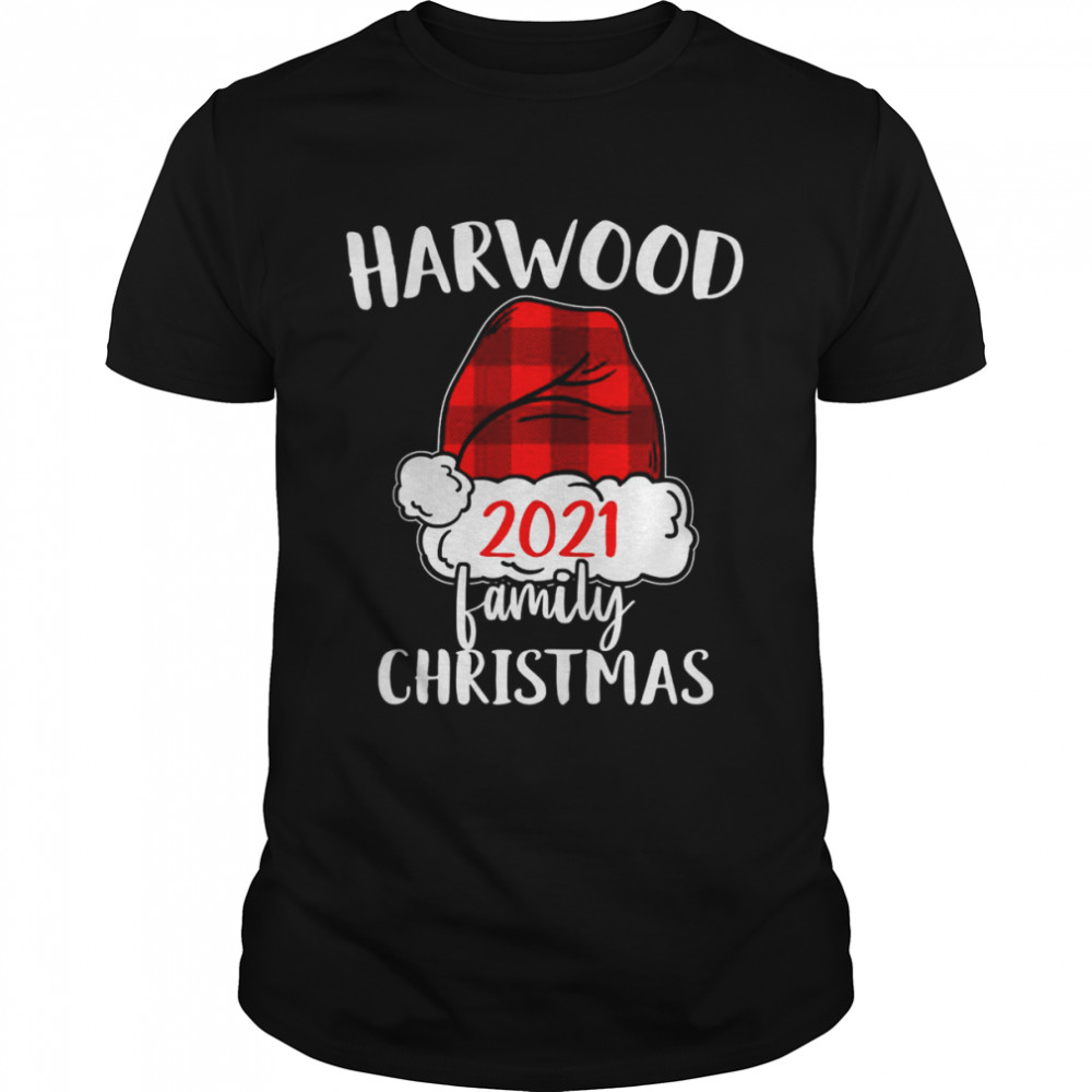 Christmas 2021 Harwood matching pajama Santa Hat Shirt