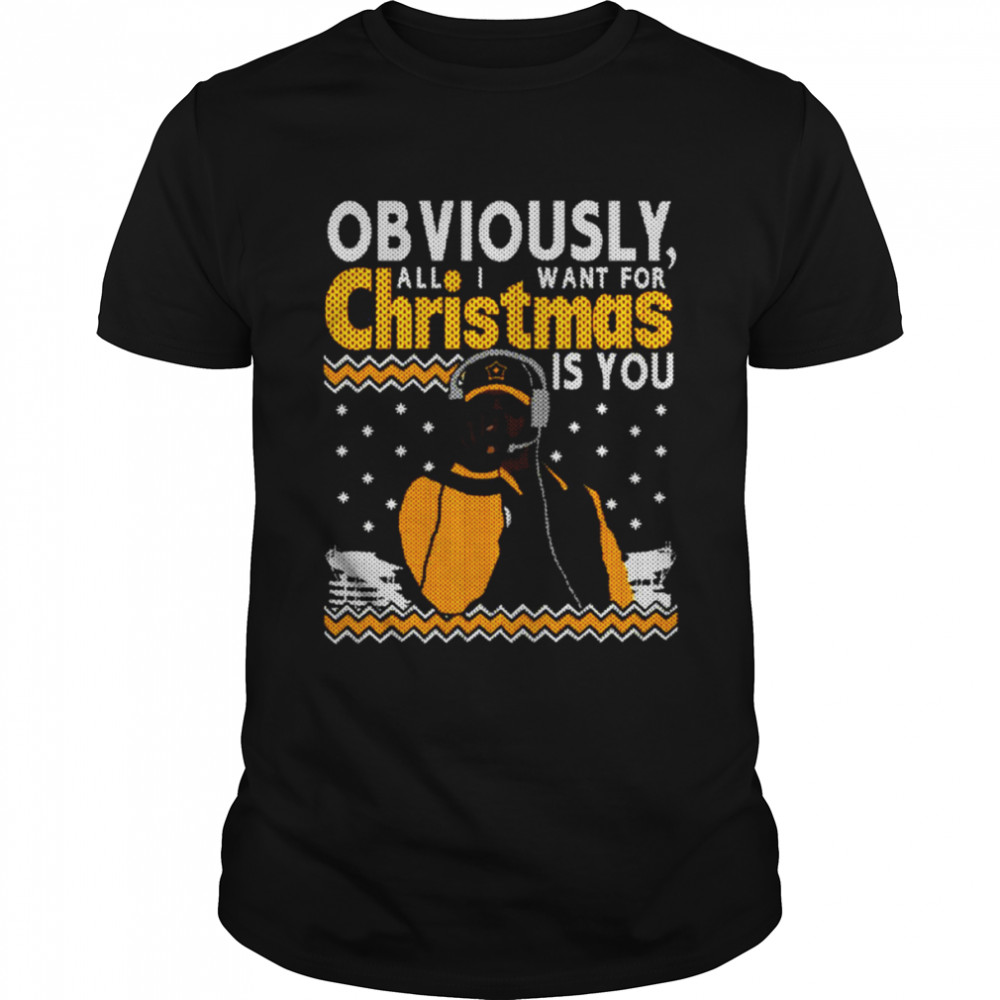 Coach Tomlin Obviously All I Want For Christmas is You ugly Christmas sweater shirt