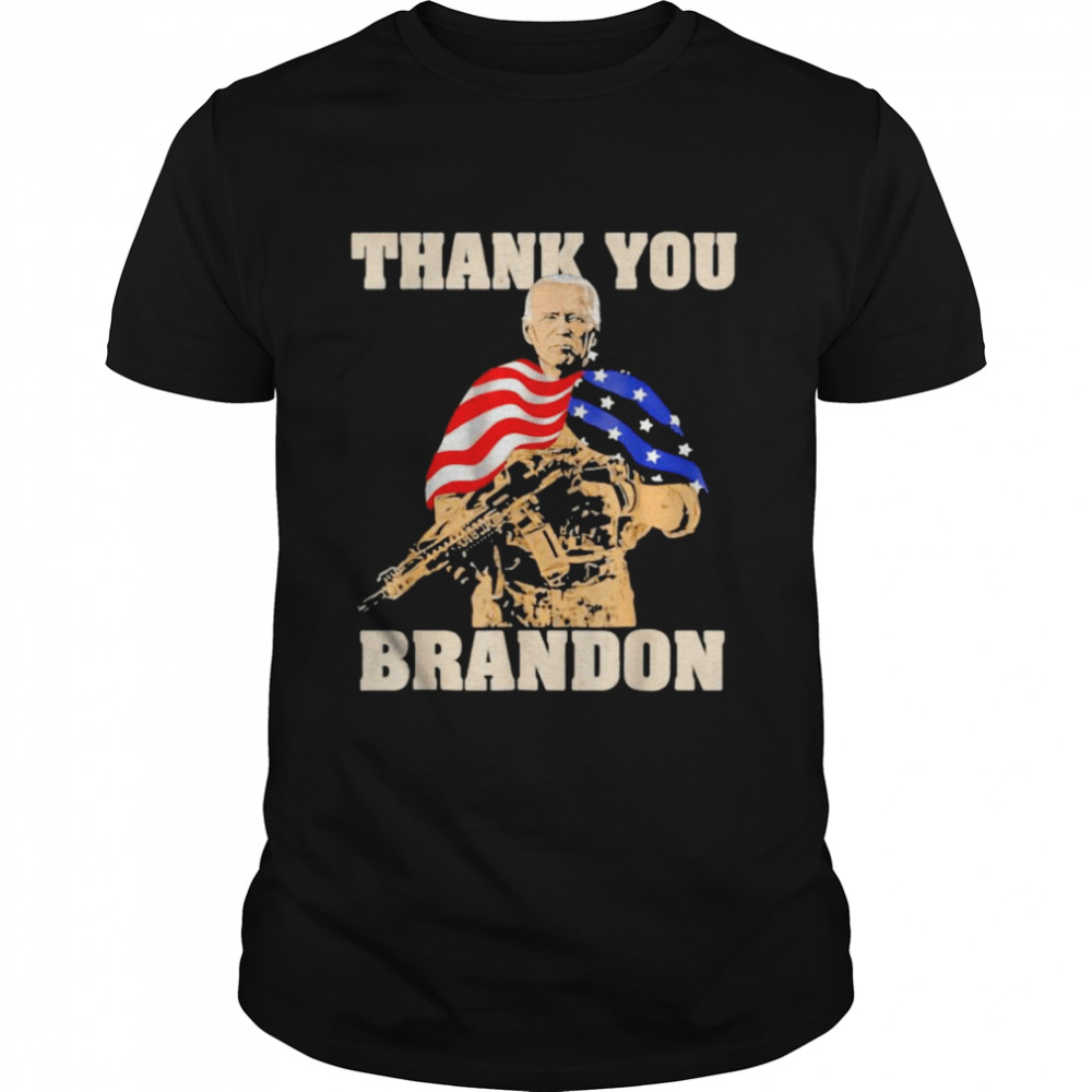 Joe Biden Veterans Day Thank You Brandon American flag shirt