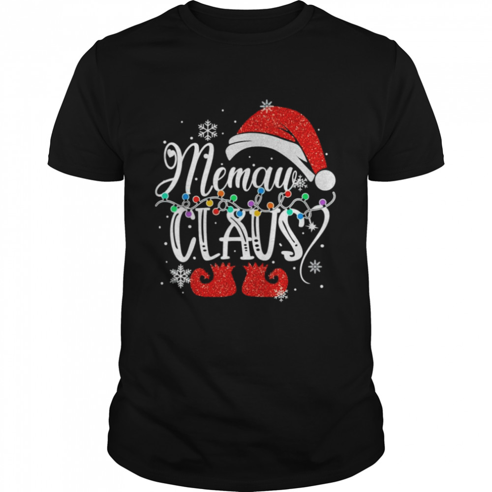 Memaw Claus Christmas Pajamas Santa Tee Shirt